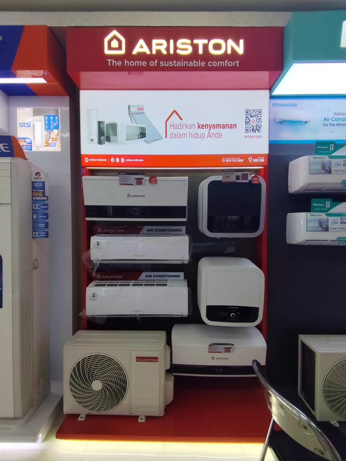 Display AC Ariston Terbaru