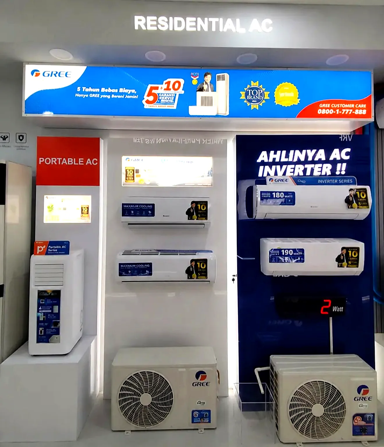 Display AC original multi-brand di RADJA AC