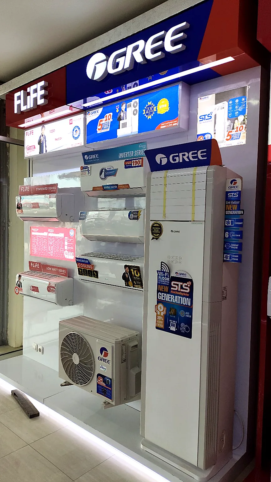 Display AC Gree FLife
